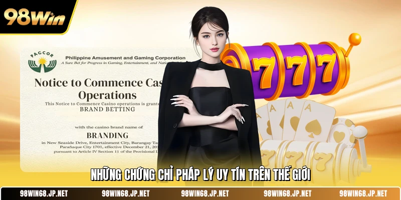 Những chứng chỉ pháp lý uy tín trên thế giới