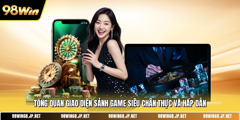 Tổng quan giao diện sảnh game siêu chân thực và hấp dẫn 